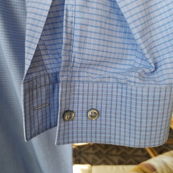 16.5 32/33 Hugo Boss Modern Fit Shirt - Gray/Blue - Picture 2 of 5